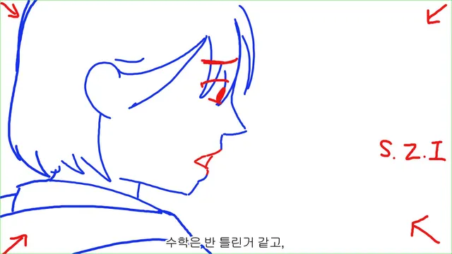 Profile close-up, a tear forming. S.Z.I.