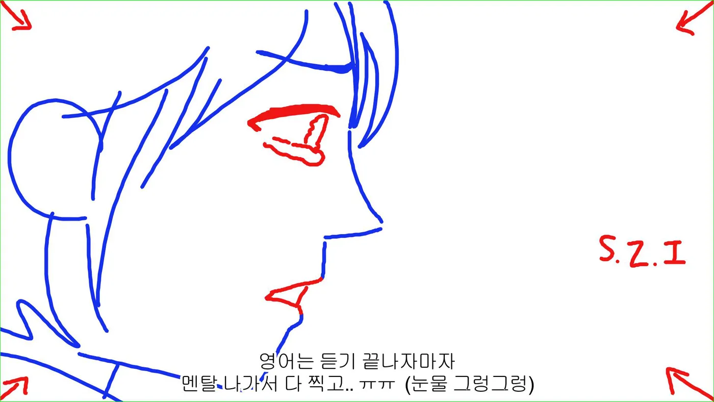 Same profile, the tear falls. S.Z.I.